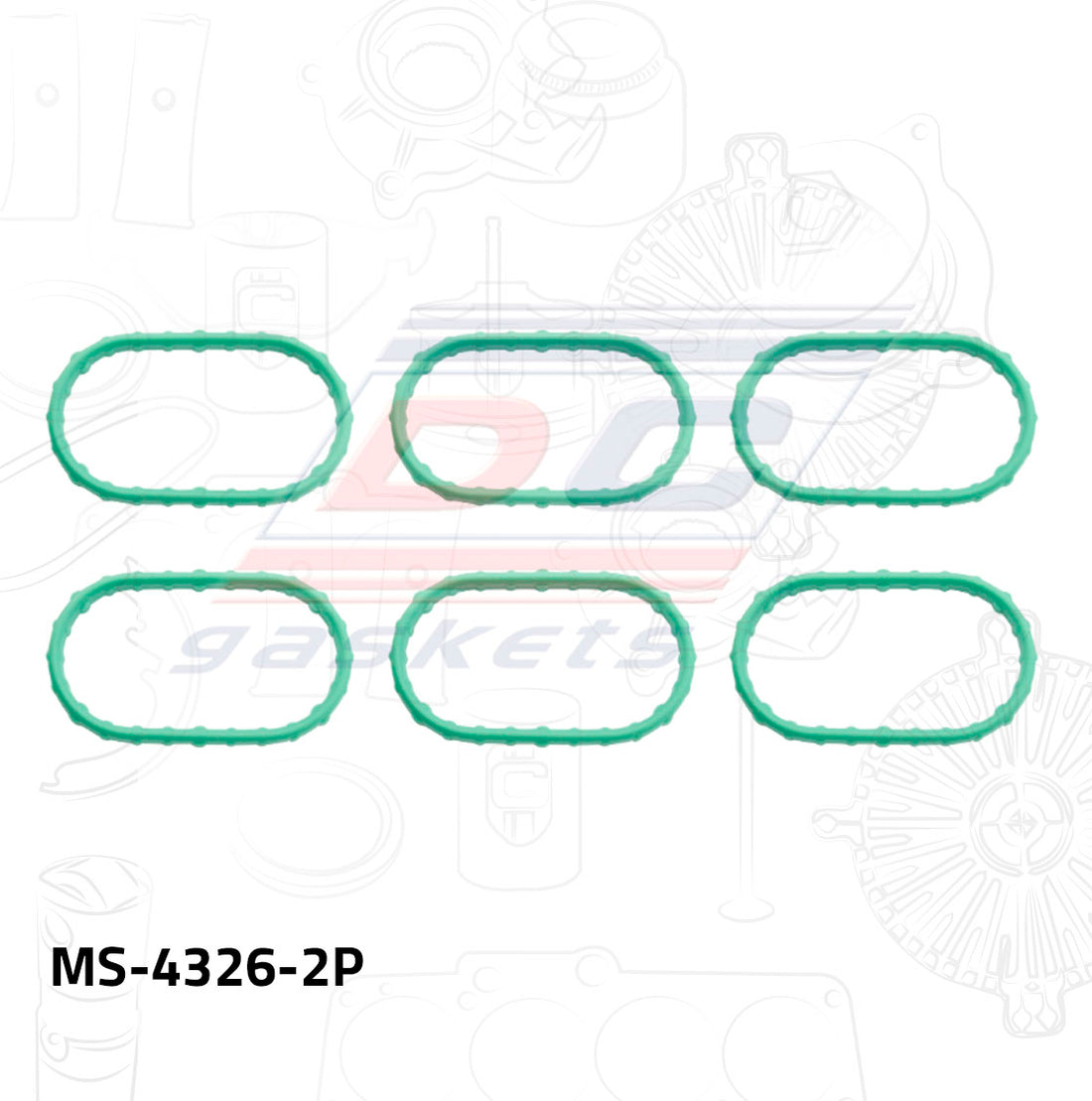 Empaque de múltiple pleno MS-004326-2P DC GASKETS