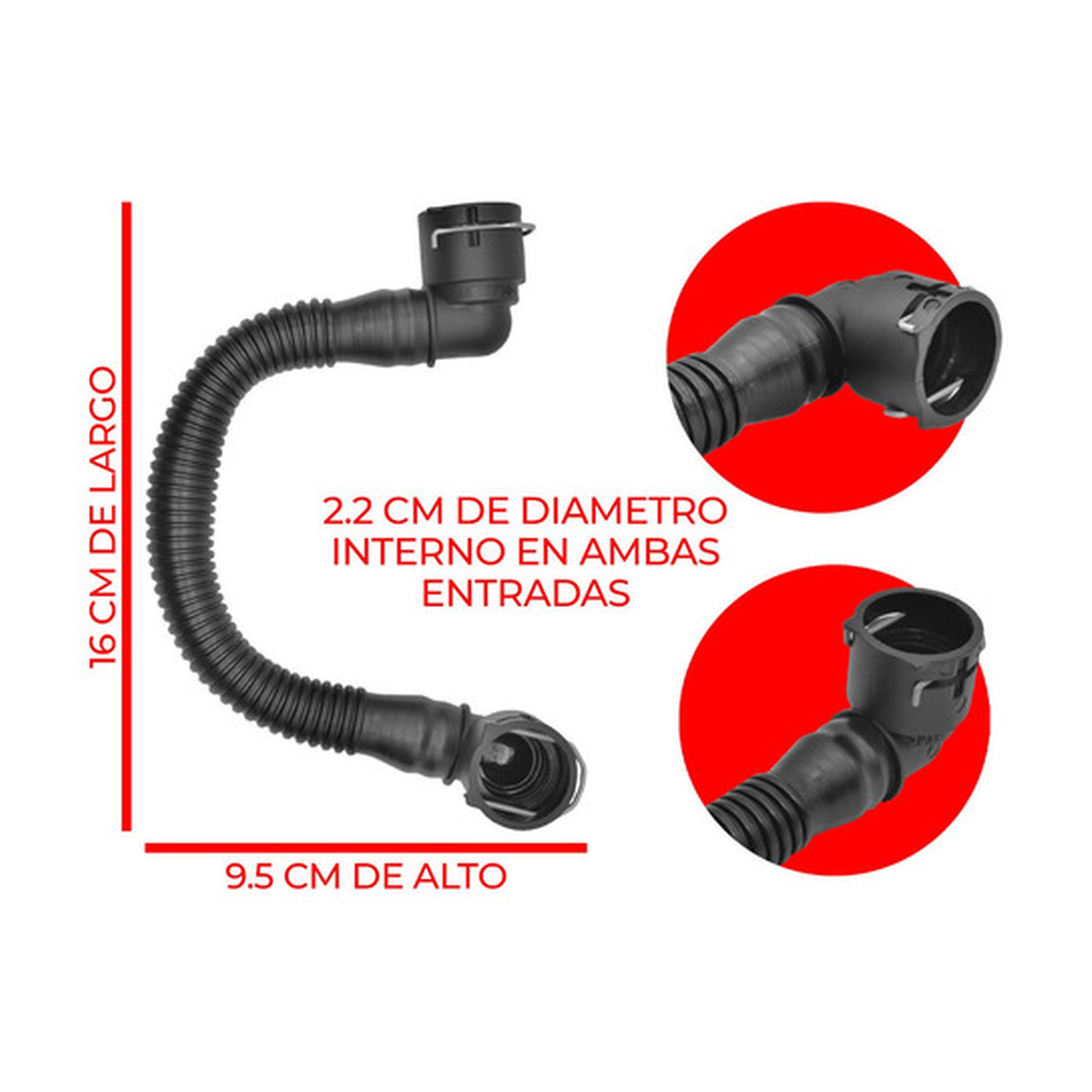 Manguera PCV tubo vacío US Parts 220-004