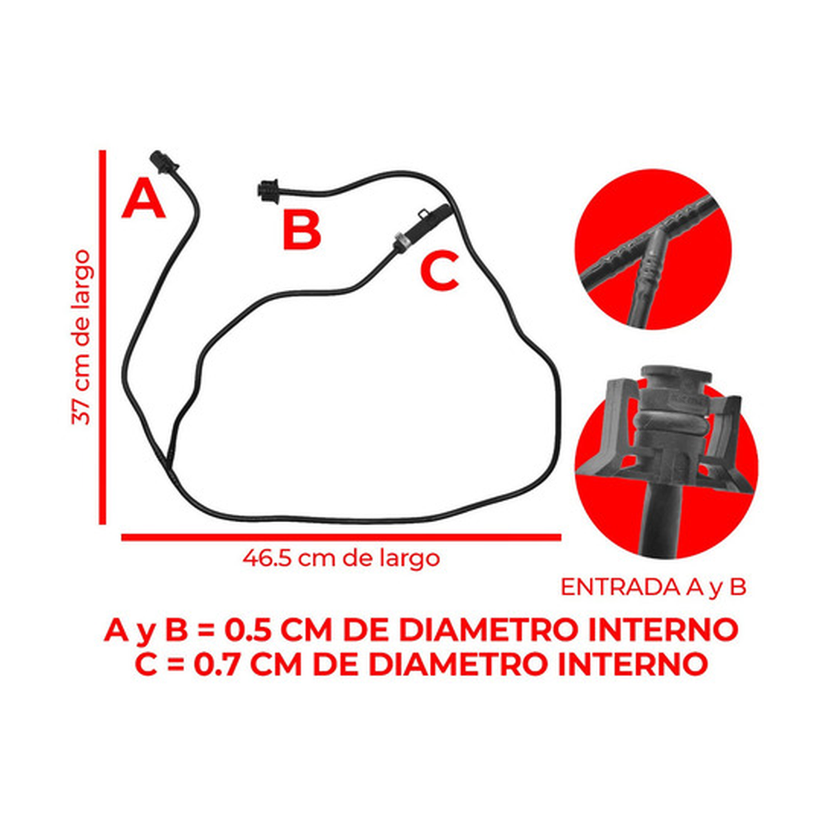 Manguera depósito anticongelante US Parts 220-007