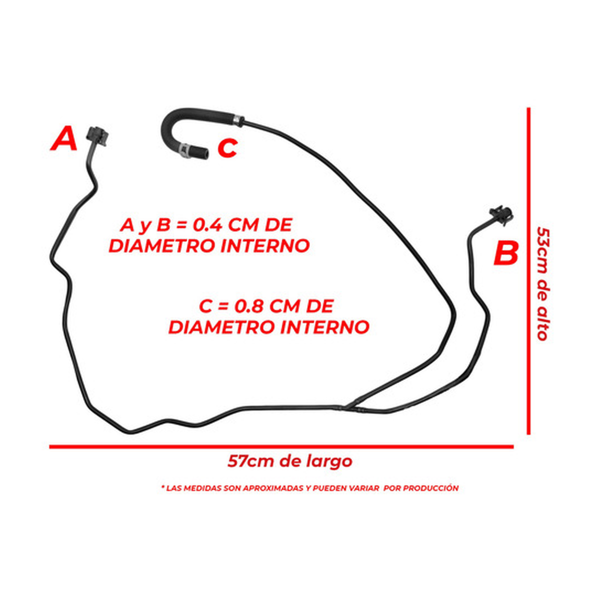 Manguera depósito anticongelante US Parts 220-025