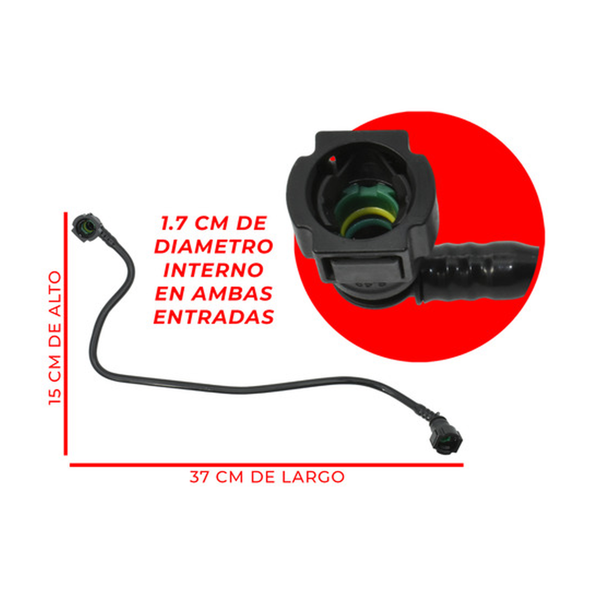 Manguera tubo de combustible alimentación aveo 1.5l 18-23 US Parts 220-072