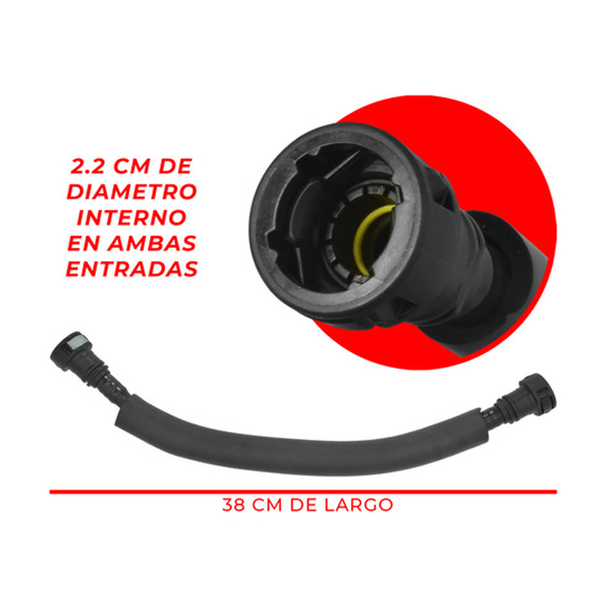 Manguera tubo de vacío US Parts 220-074