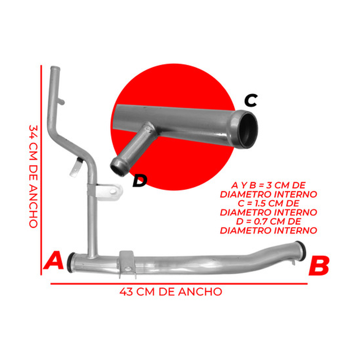 Tubo calefacción US Parts 220-098