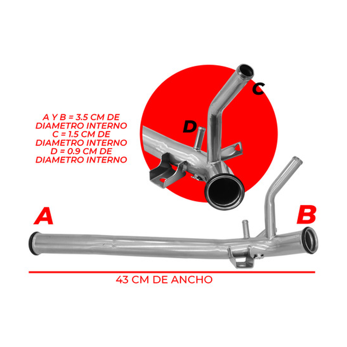 Tubo calefacción US Parts 220-099