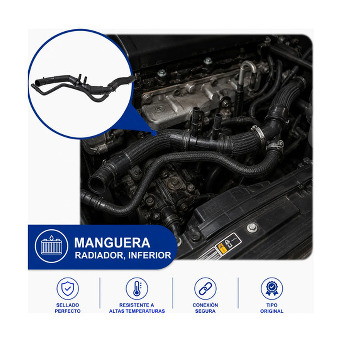 Manguera radiador inferior US Parts 220-177