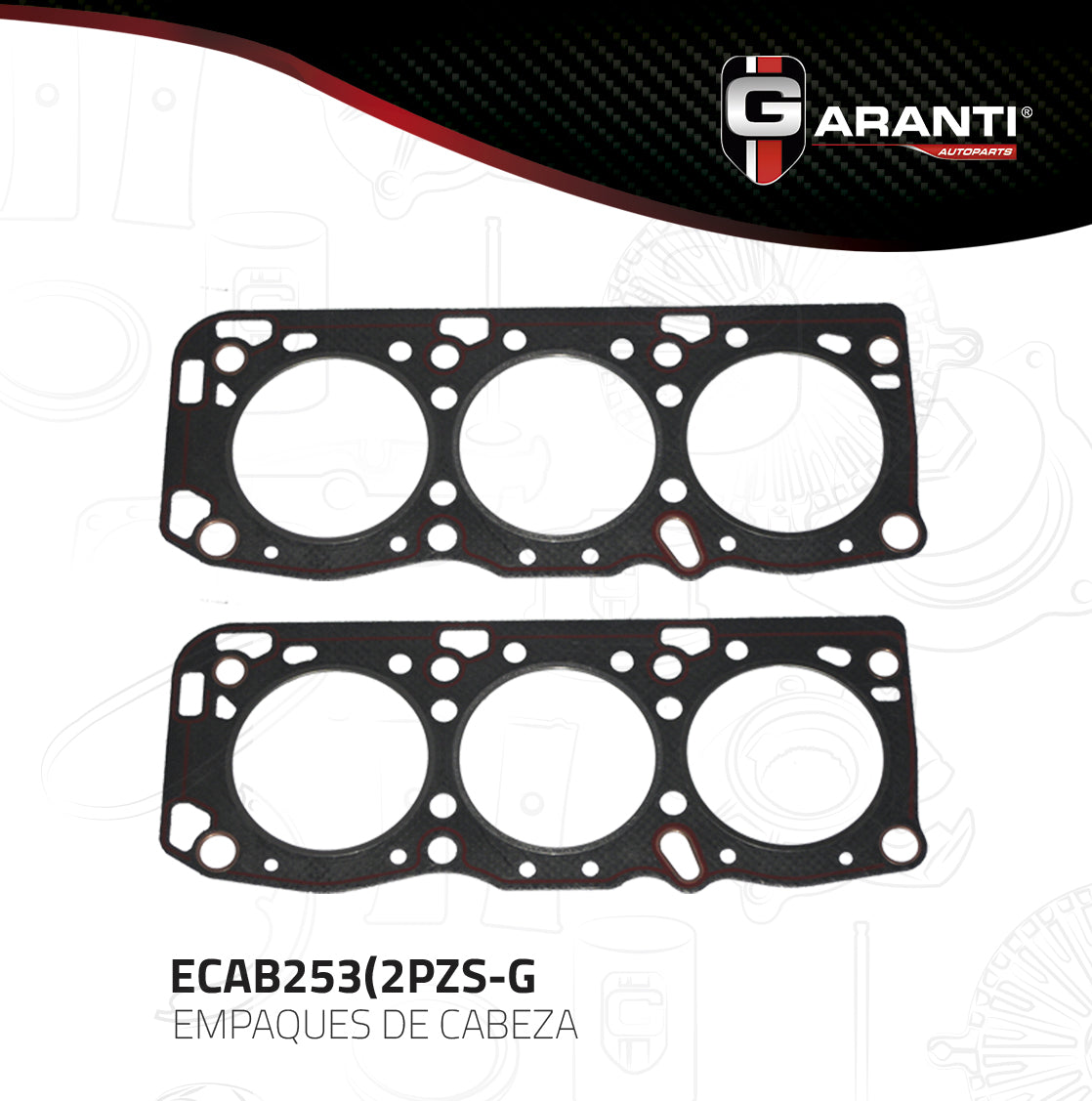 Empaque Cabeza Garanti ECAB253-2PZS-G