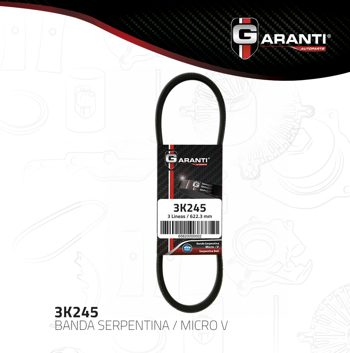 Banda Poly V Garanti 3K245