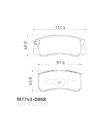 Balata Garanti M7743-D868
