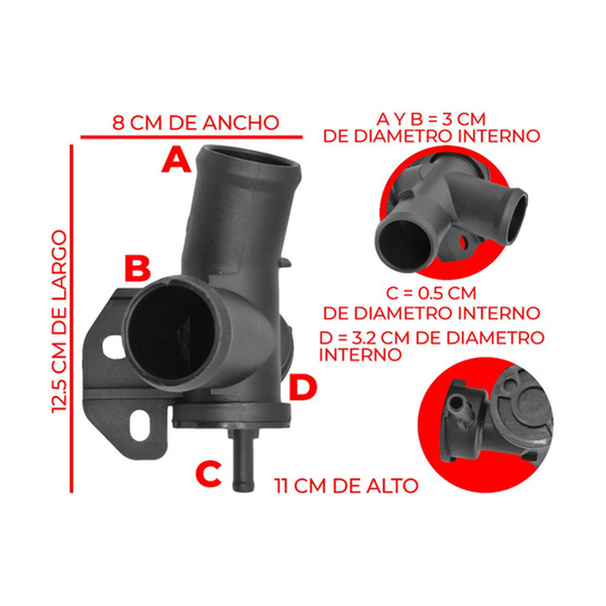 Toma agua radiador US Parts 304-009