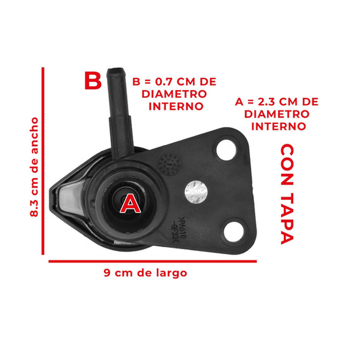 Toma de llenado para radiador US Parts 304-012