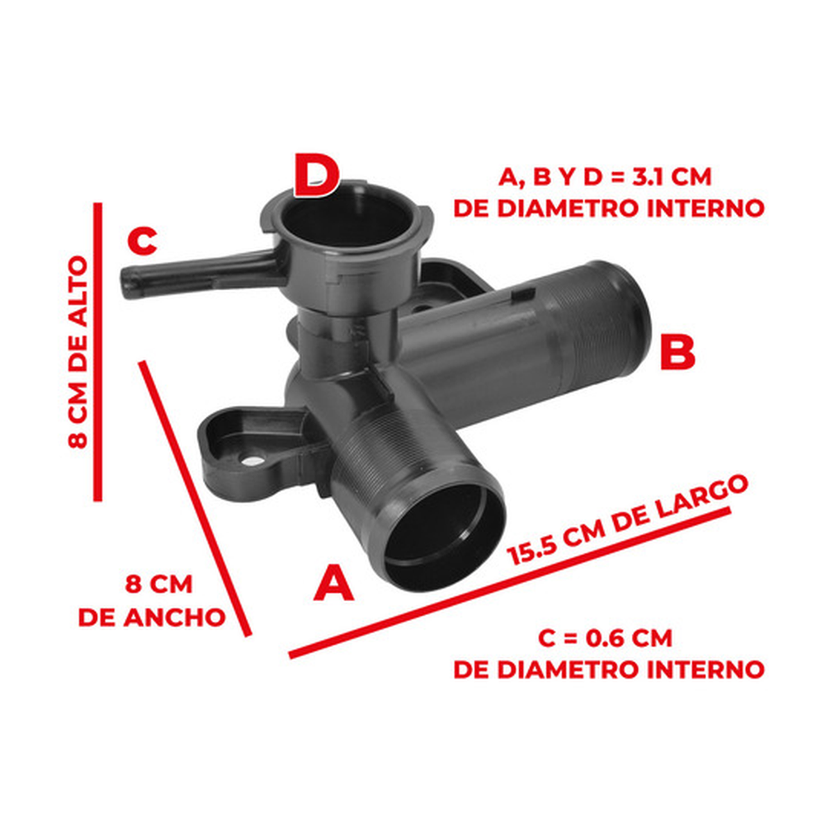 Toma de agua para radiador US Parts 304-014