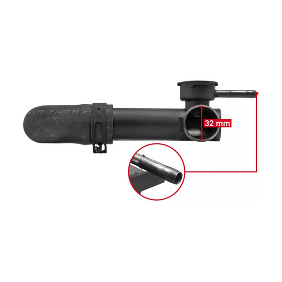 Toma de agua con manguera de llenado radiador np300 16-25 US Parts 304-050