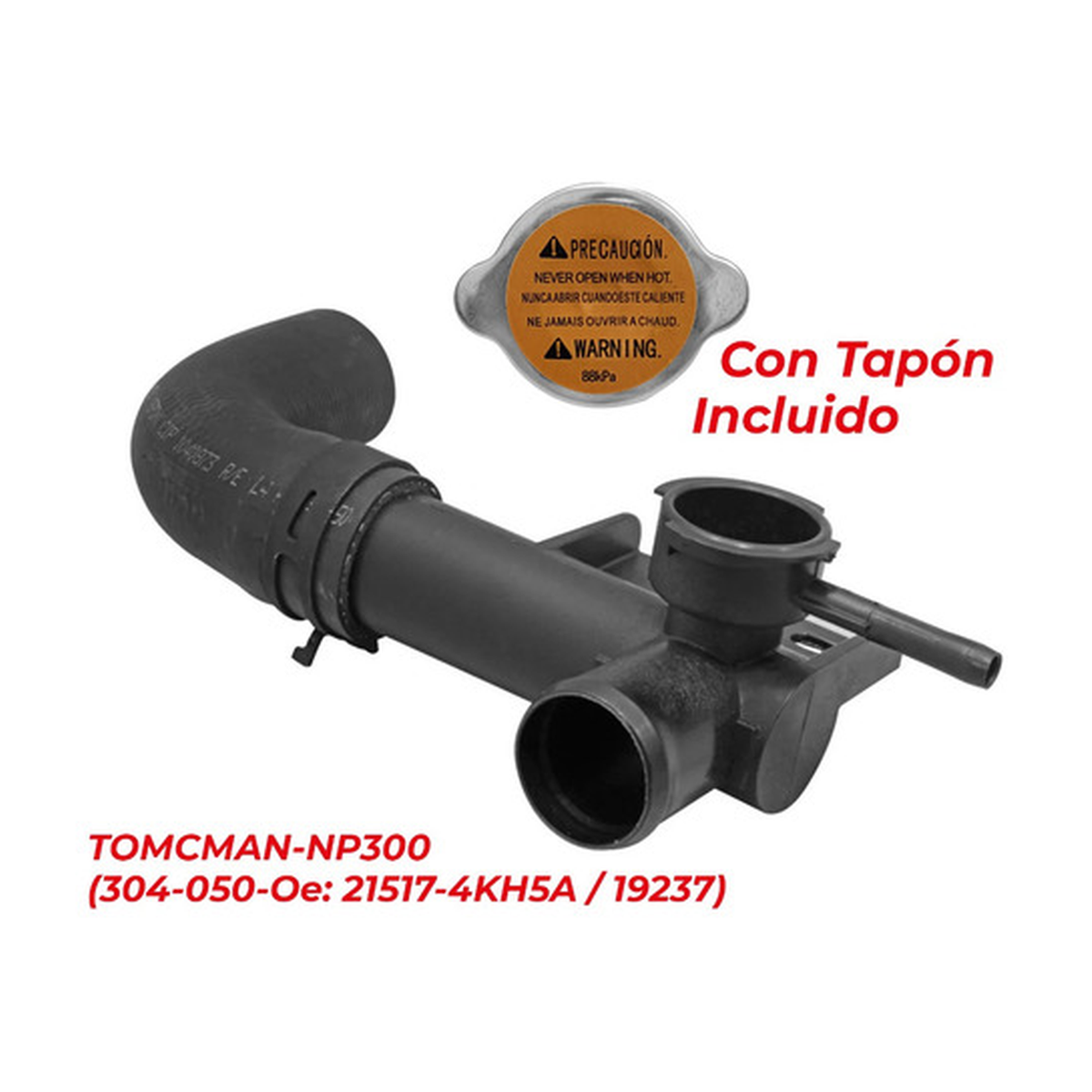 Toma de agua con manguera de llenado radiador np300 16-25 US Parts 304-050