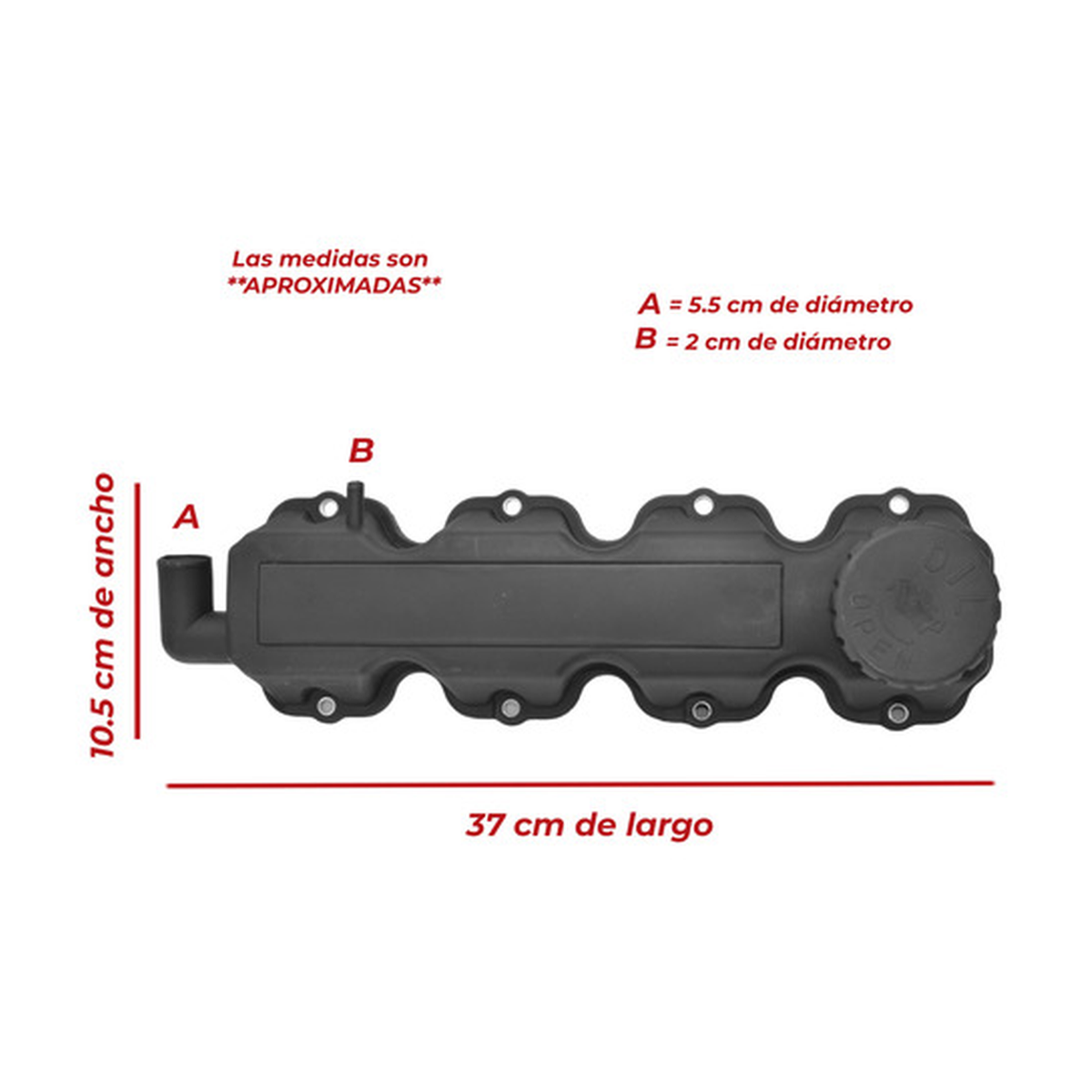 Tapa punterías con junta y tapa de aceite chevy 1.6l 96-12 US Parts 310-002