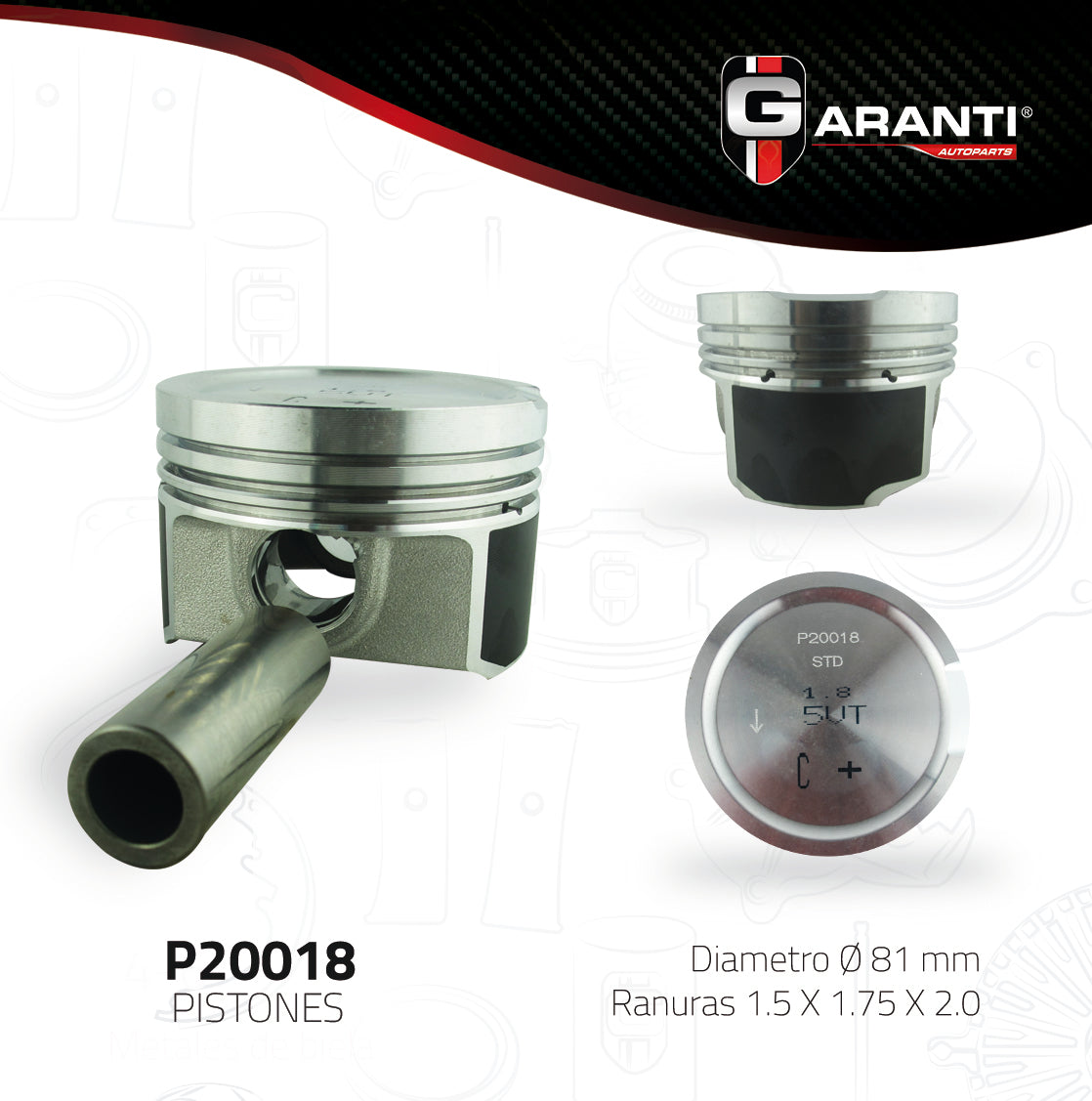 Pistones Garanti P20018STD