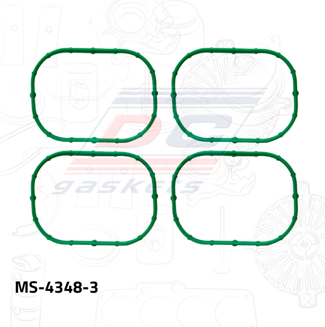 Empaque de múltiple admisión MS-004348-3 DC GASKETS