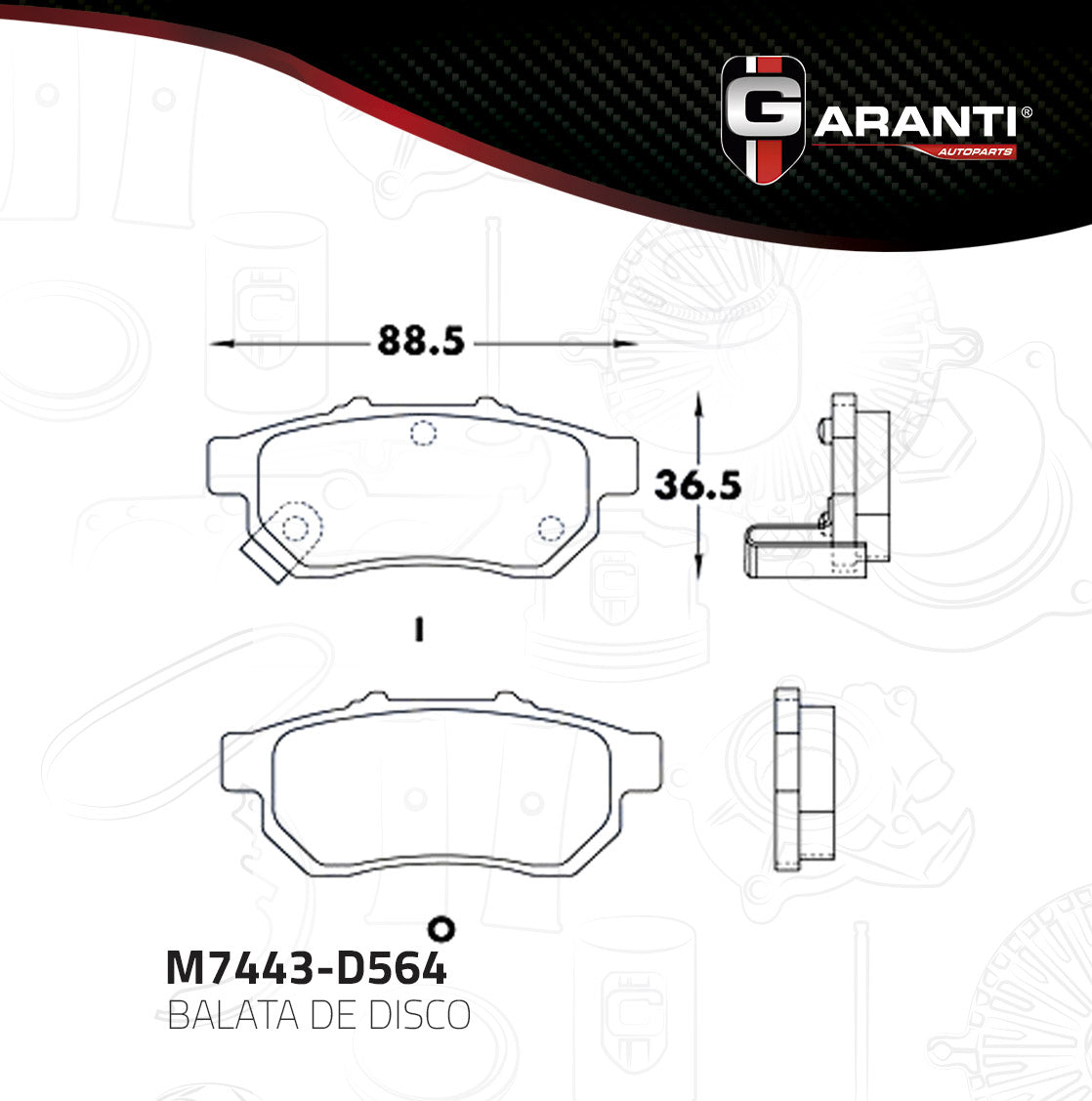 Balata Garanti M7443-D564