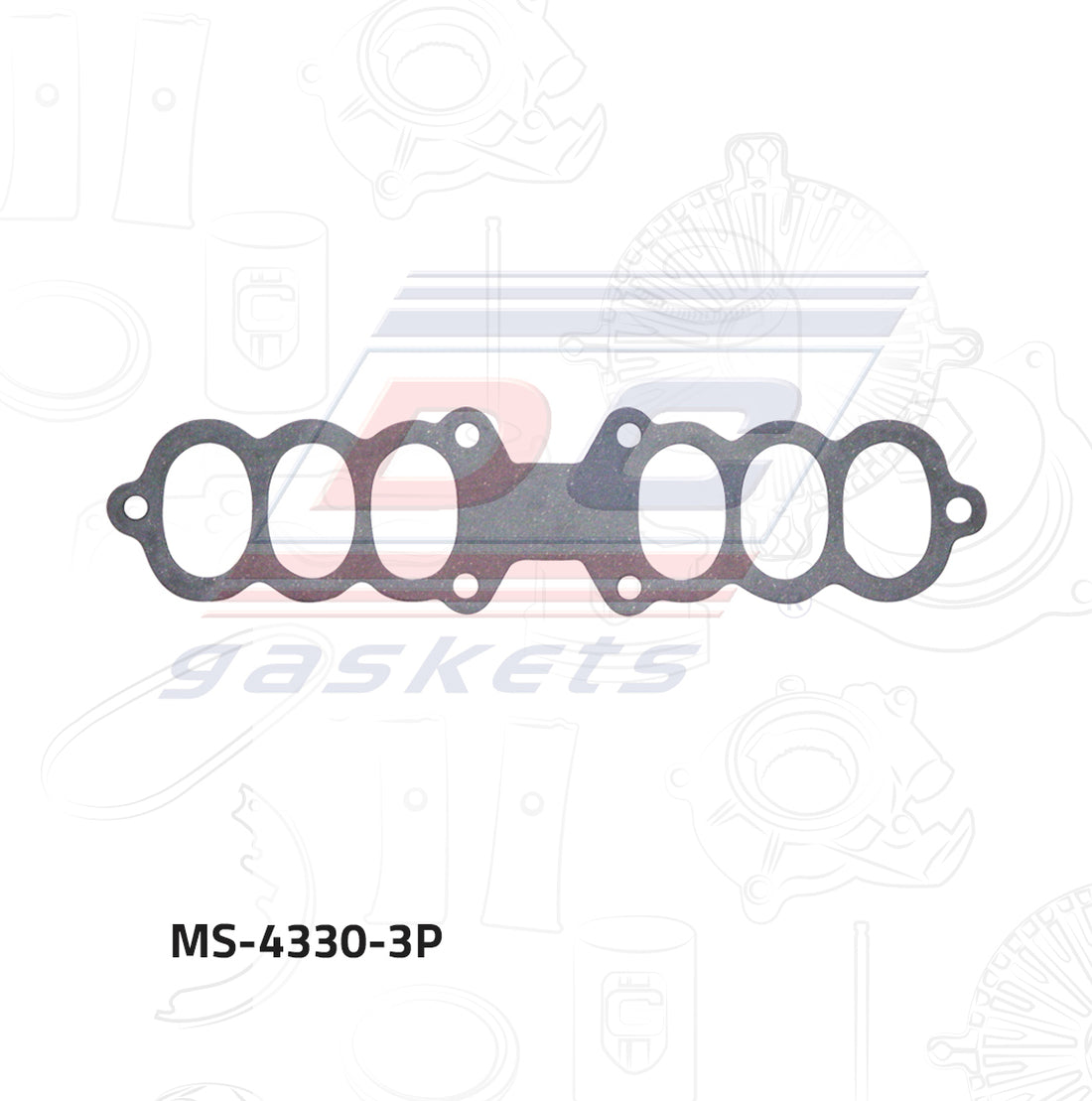 Empaque de múltiple pleno MS-004330-3P DC GASKETS
