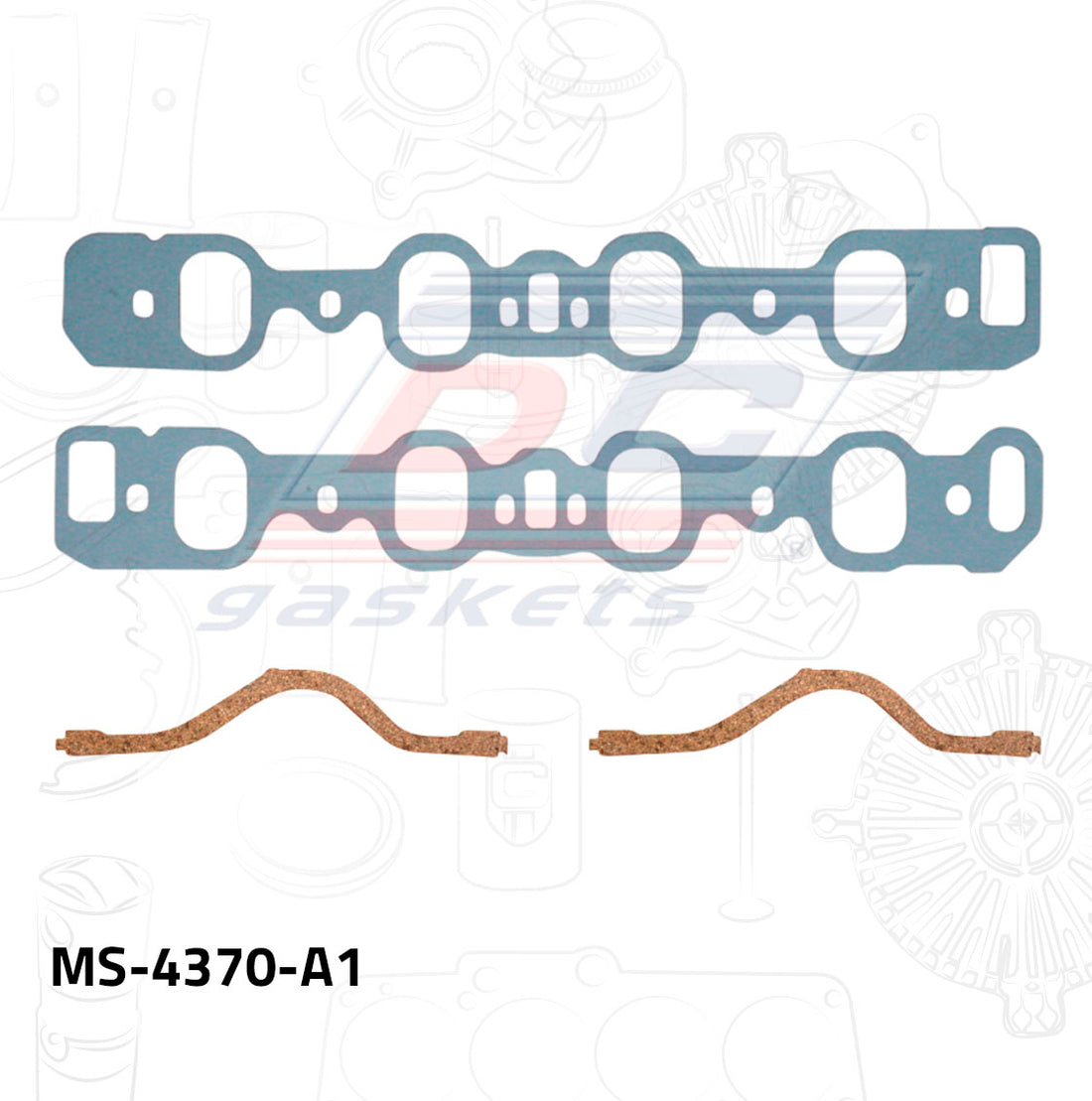 Empaque de múltiple admisión MS-004370-A1 DC GASKETS