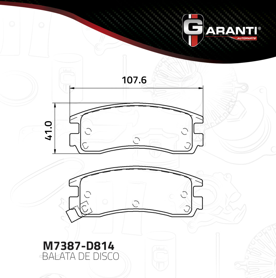 Balata Garanti M7387-D814