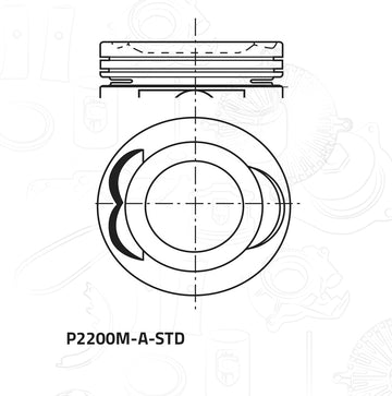 Pistones P2200M-A-STD (VEHYCO)