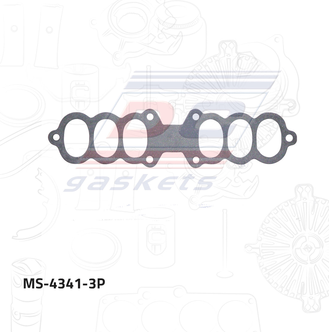 Empaque de múltiple pleno MS-004341-3P DC GASKETS