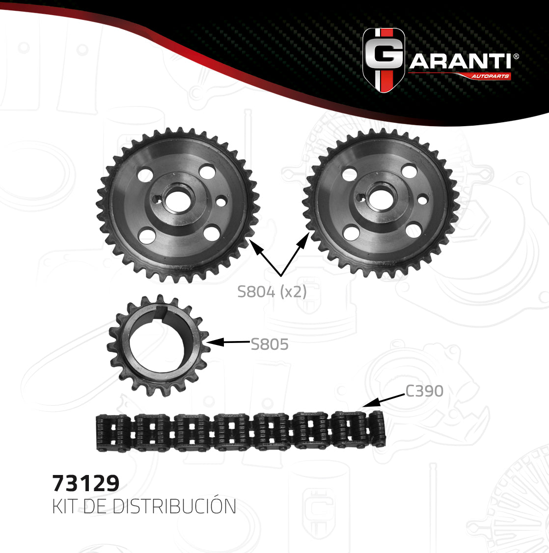 Kit Distribucion Garanti 73129