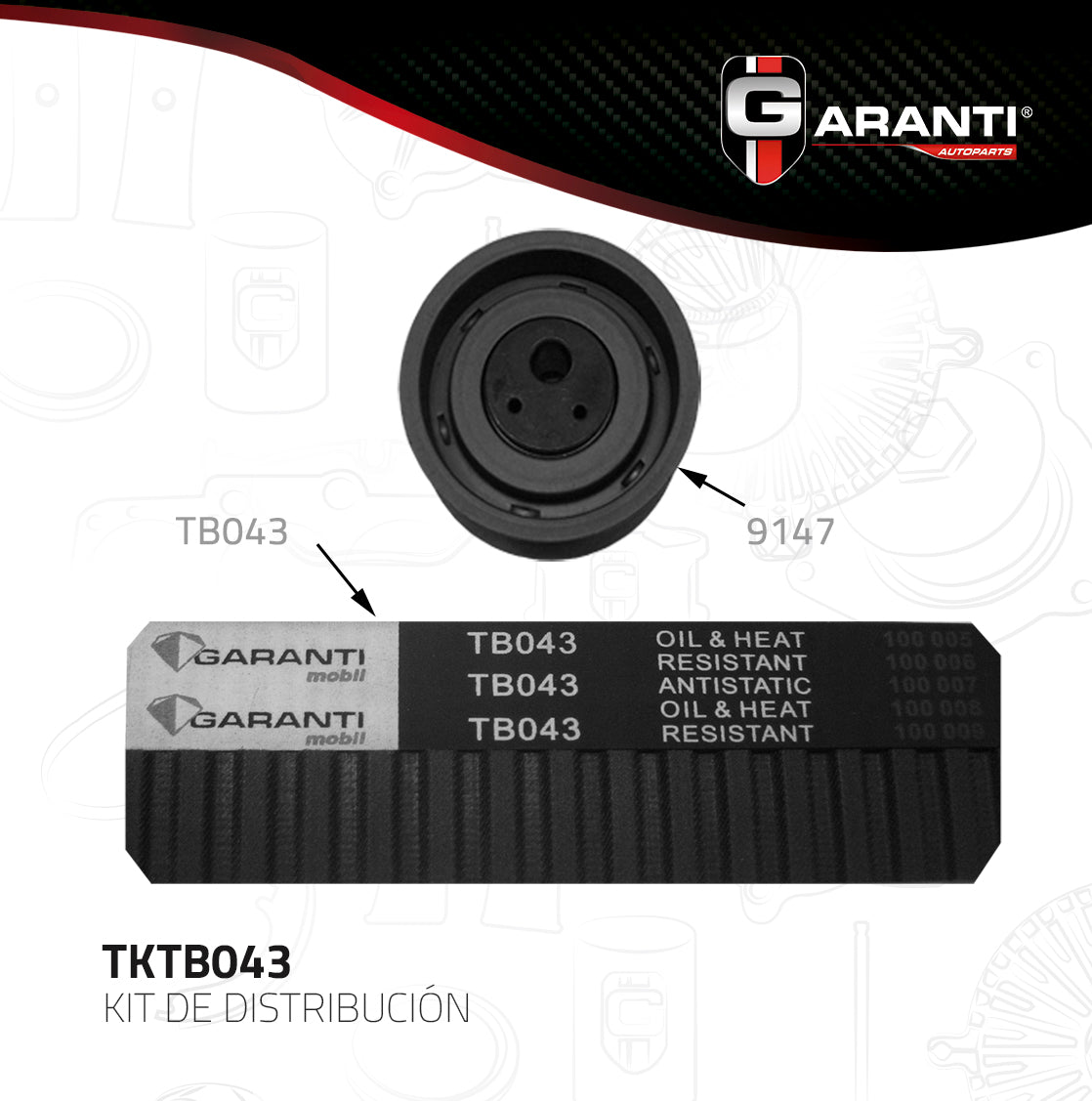 Kit Distribucion Garanti TKTB043