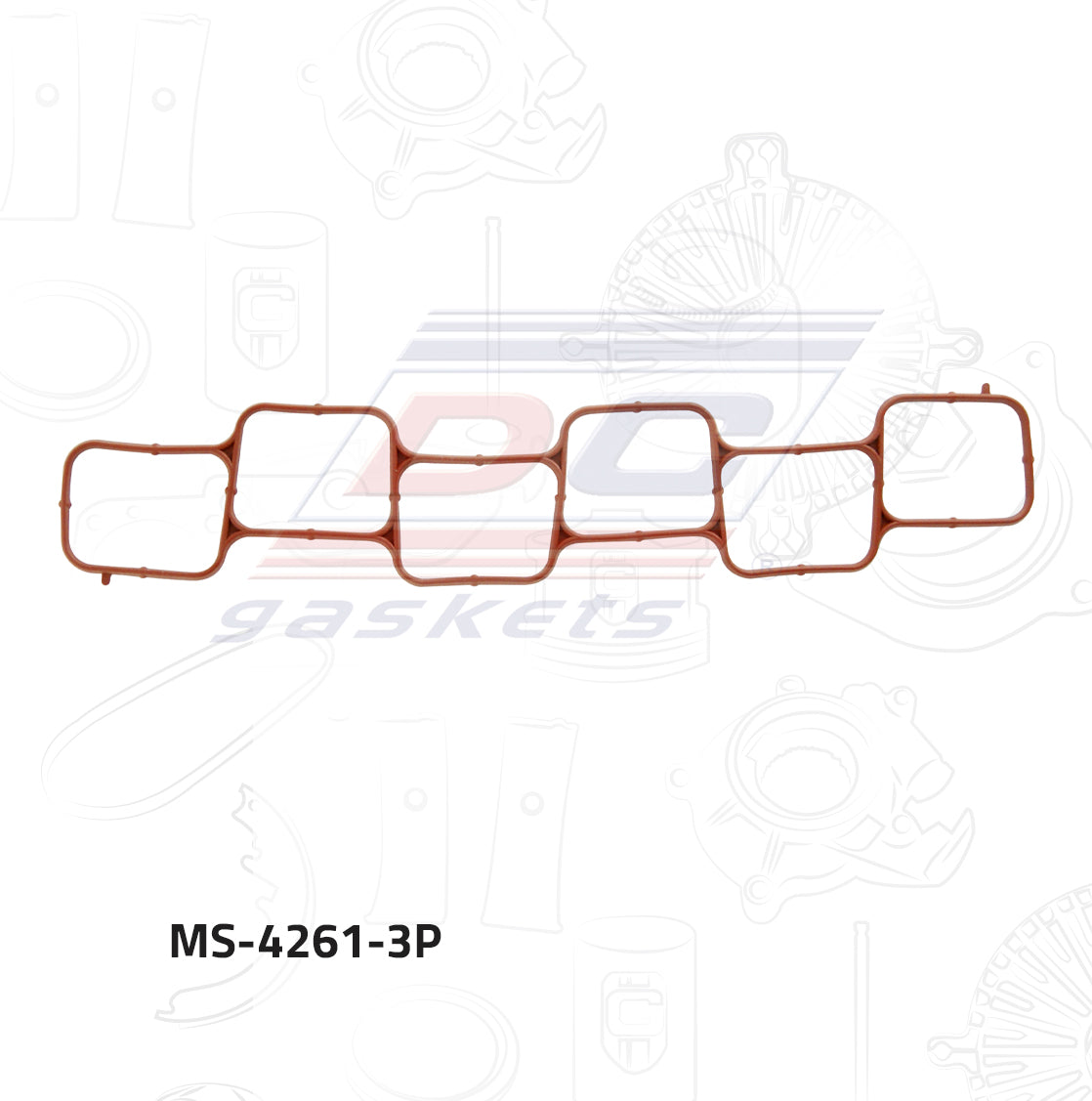 Empaque Multiple Admision Dc Gaskets MS-4261-3P