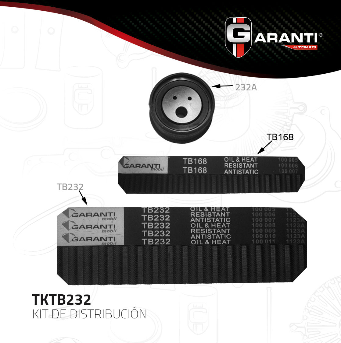 Kit Distribucion Garanti TKTB232