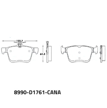 Balata Canabrake 8990-D1761-CANA