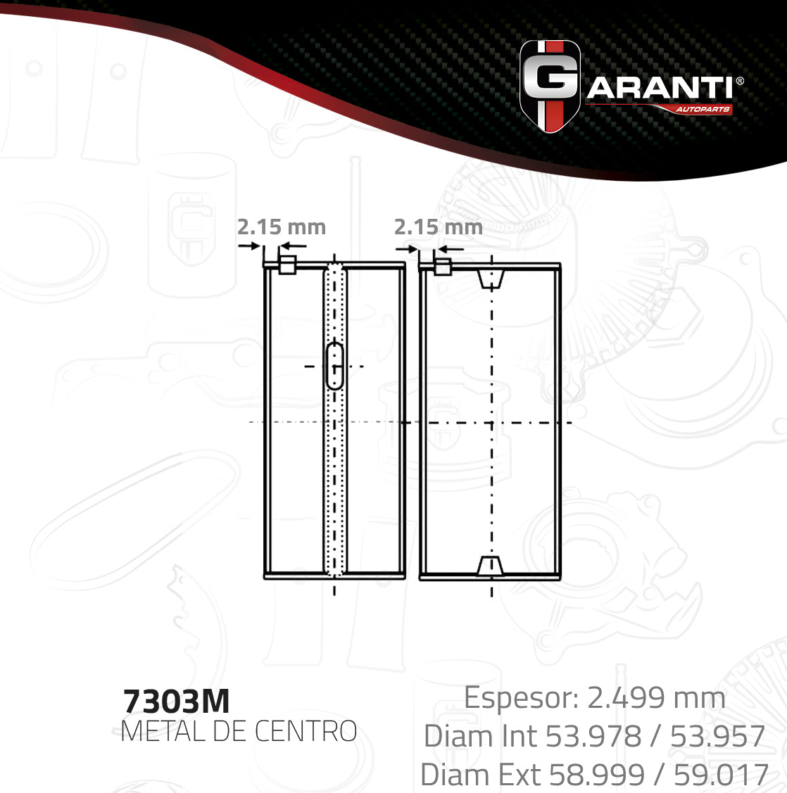 Metales Centro Garanti 7303MSTD