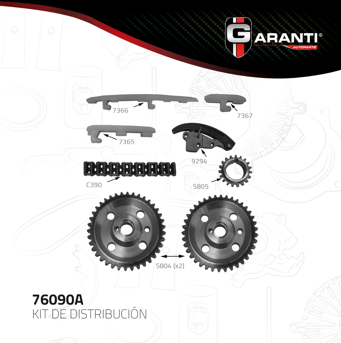 Kit Distribucion Garanti 76090A