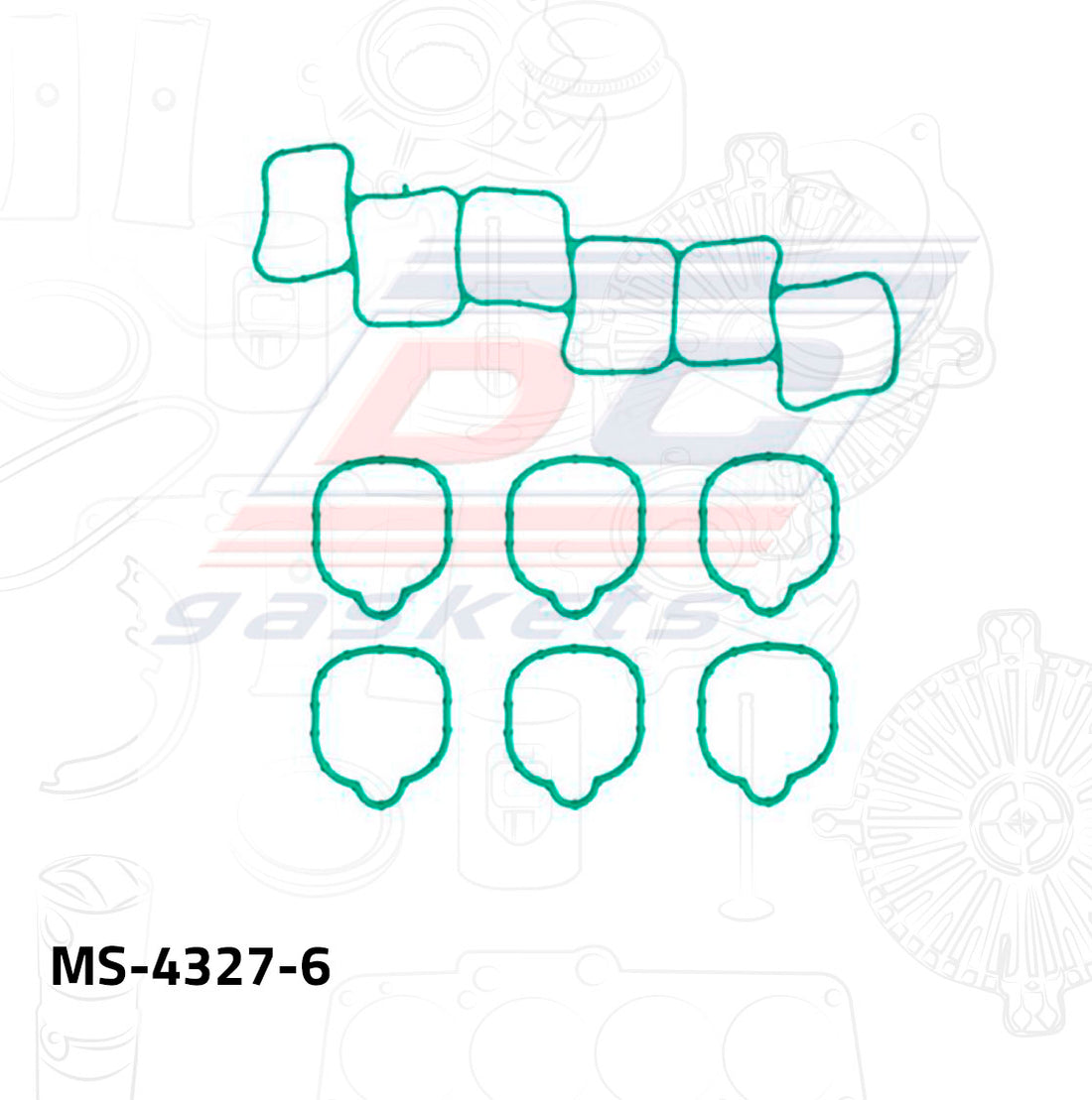 Empaque de múltiple Escape MS-004327-6 DC GASKETS