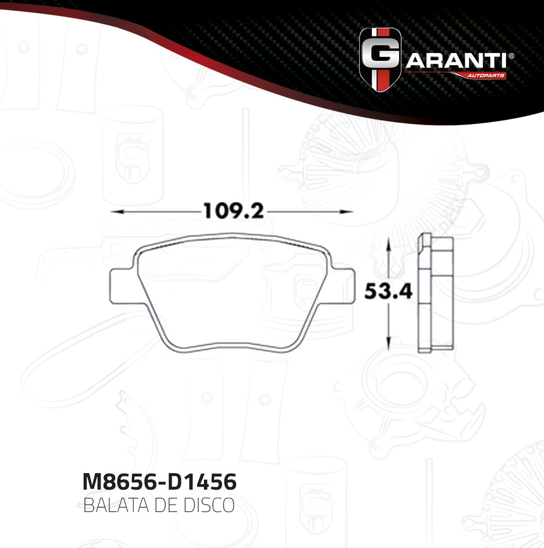 Balata Garanti M8656-D1456