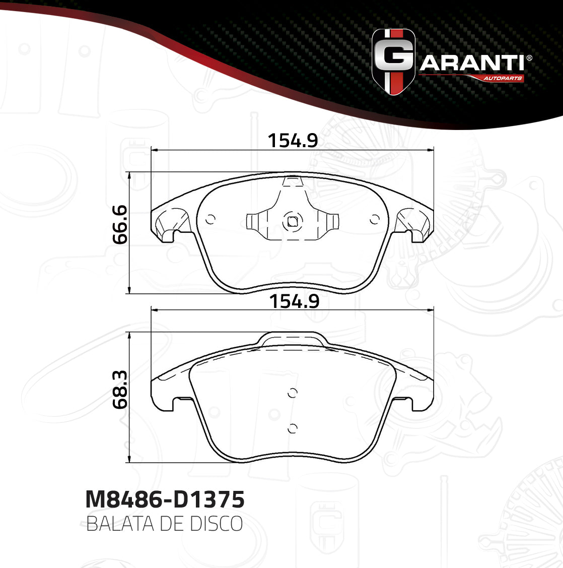 Balata Garanti M8486-D1375