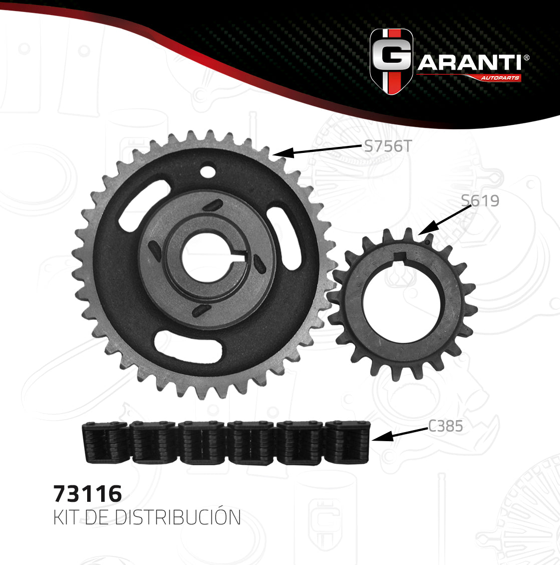 Kit Distribucion Garanti 73116