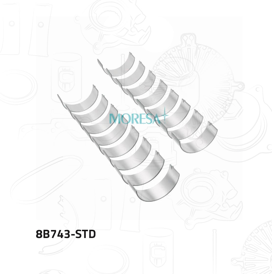 Metales Biela Moresa 8B743-STD