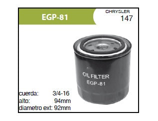 Filtro Aceite Motorfil PH16-ECO