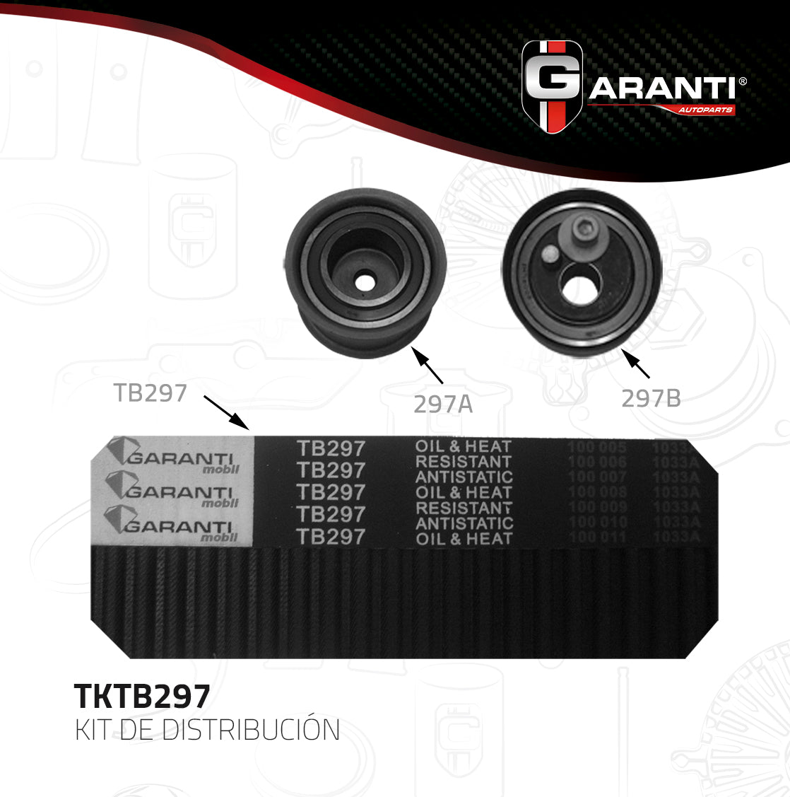 Kit Distribucion Garanti TKTB297