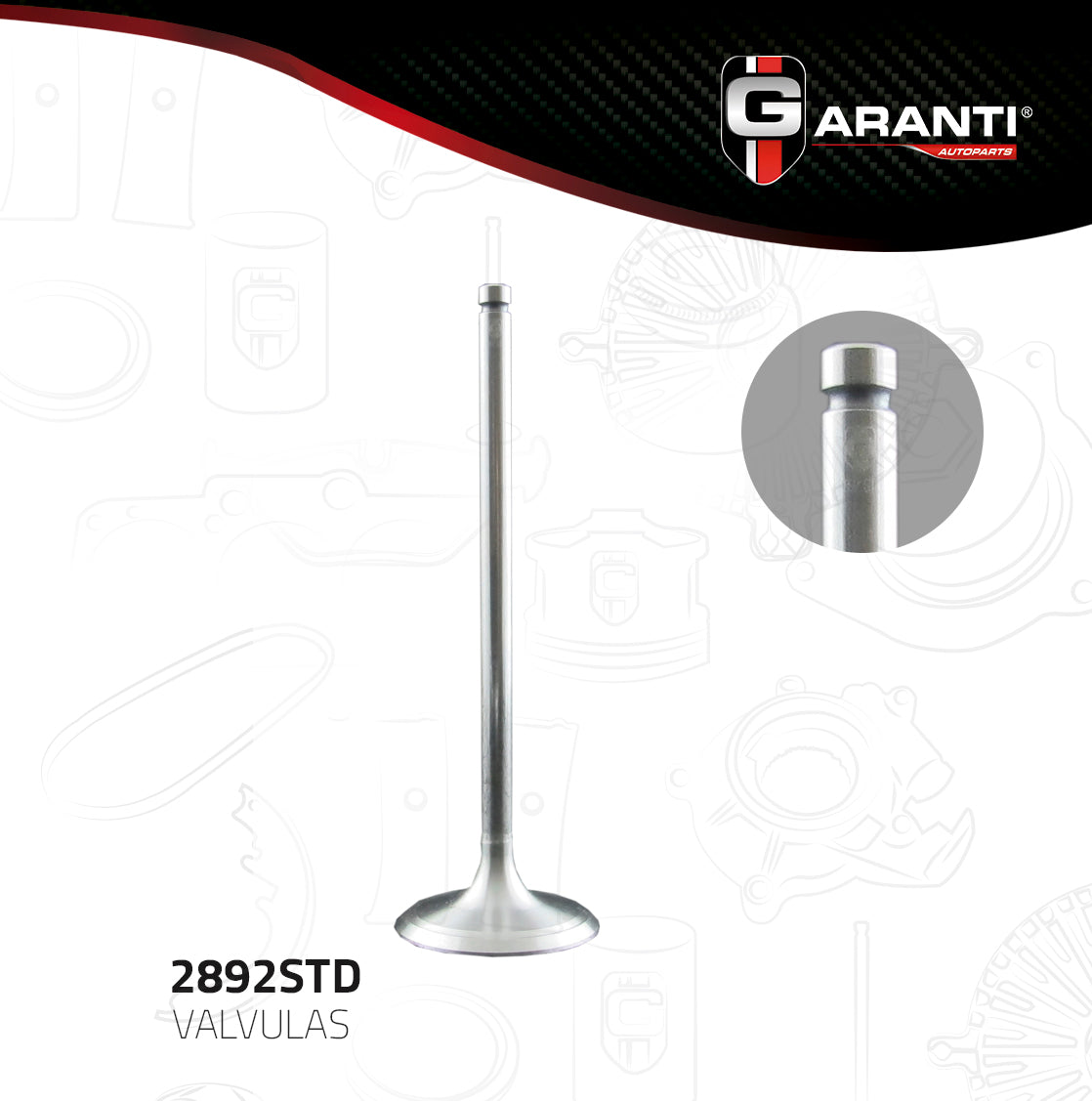 Valvula Admision Garanti 2892STD