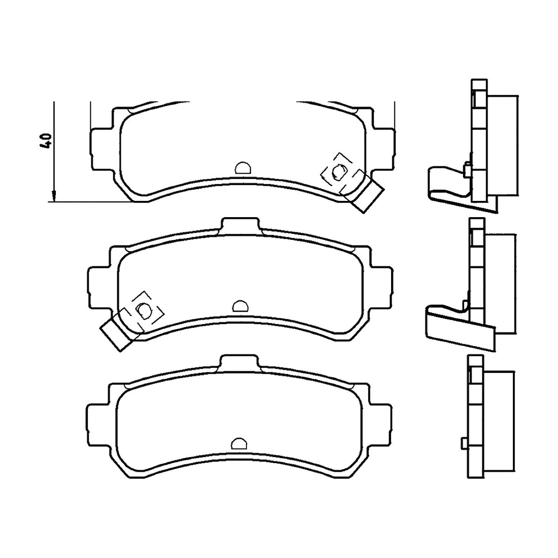 Balatas M7547-D669 BIOCERAMIC