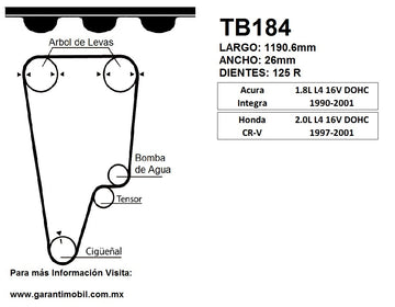 Banda Tiempo Garanti TB184