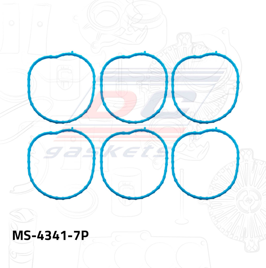 Empaque de múltiple pleno MS-004341-7P DC GASKETS