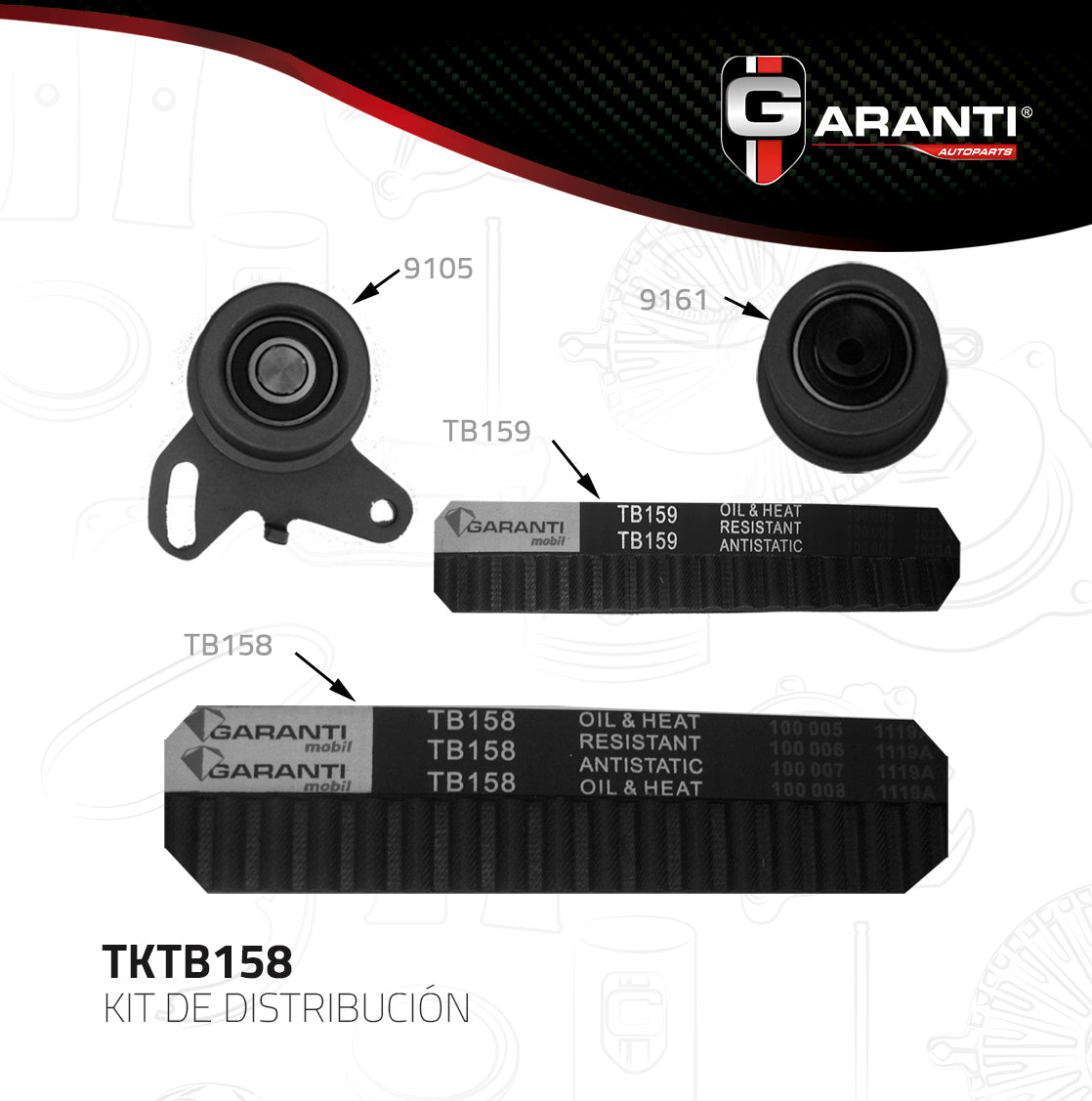 Kit Distribucion Garanti TKTB158