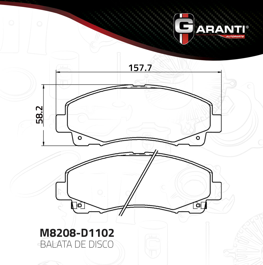 Balata Garanti M8208-D1102