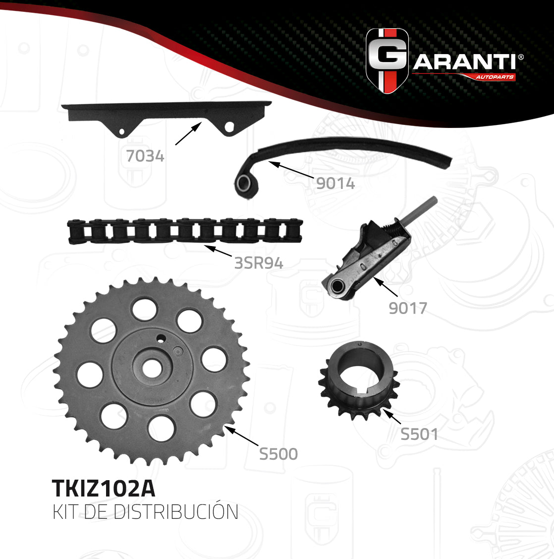 Kit Distribucion Garanti TKIZ102A