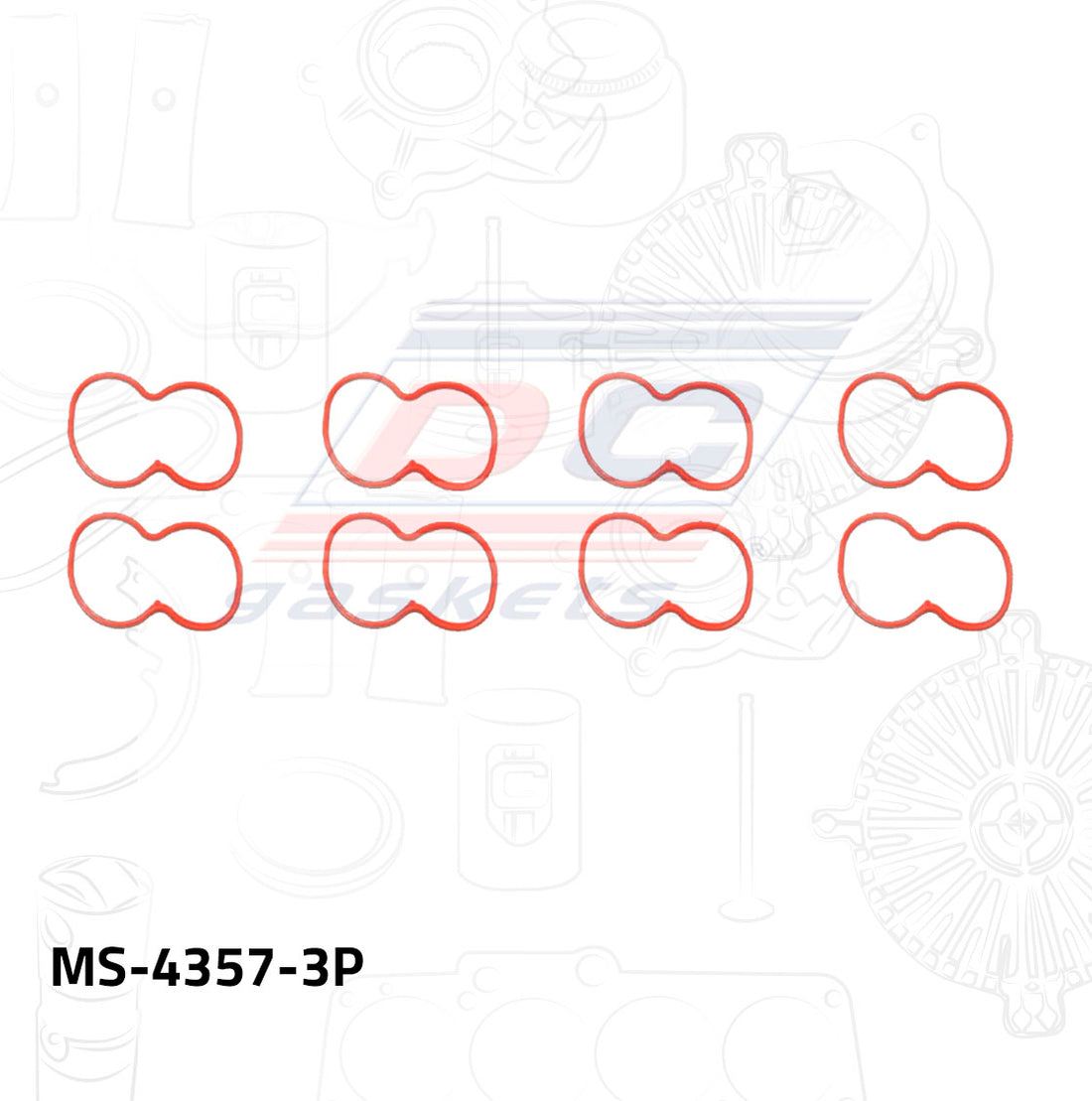 Empaque de múltiple pleno MS-004357-3P DC GASKETS