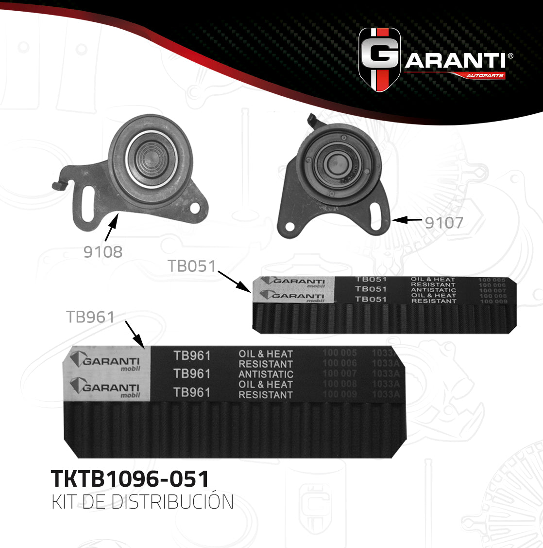 Kit Distribucion Garanti TKTB1096-051