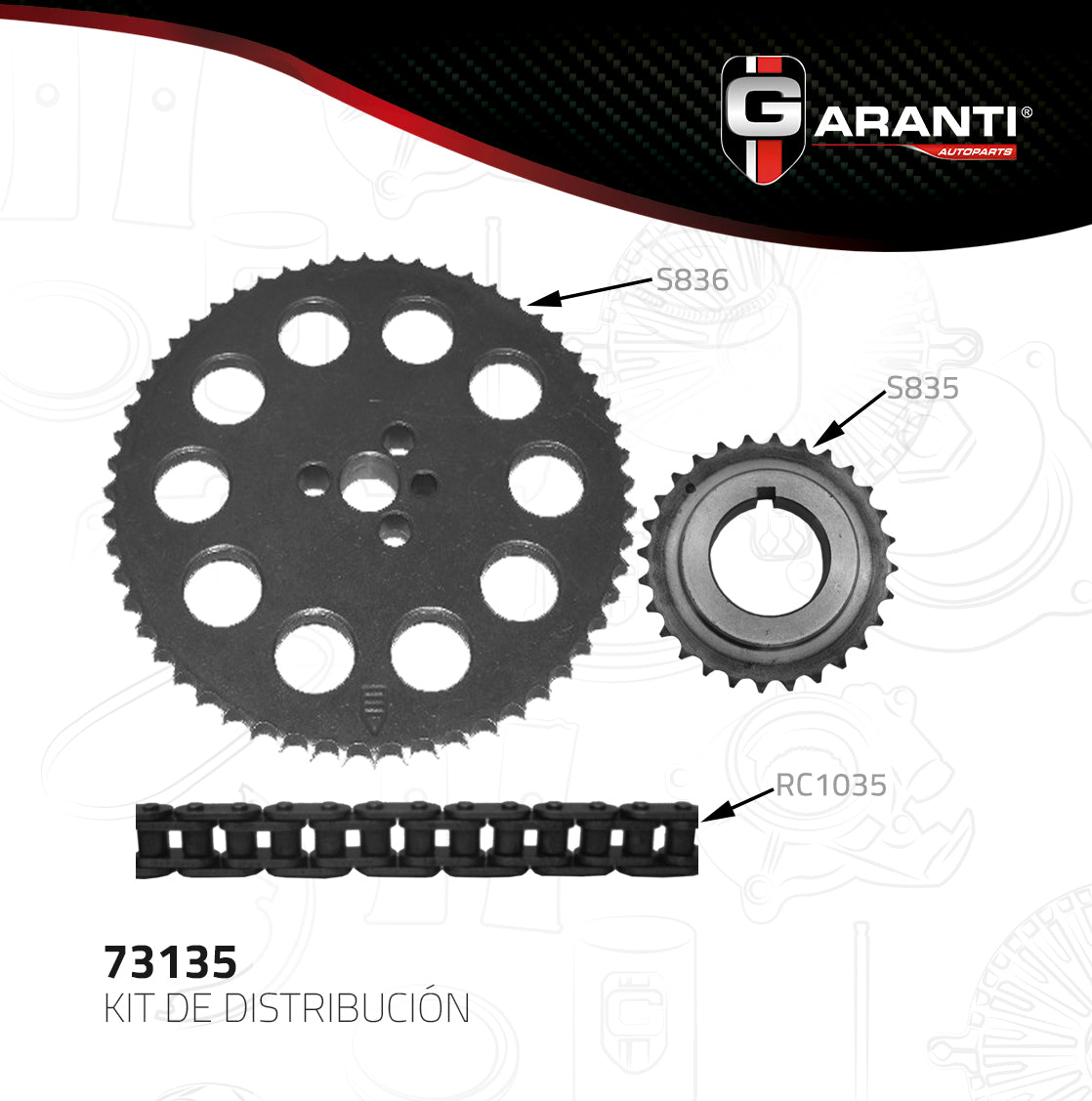 Kit Distribucion Garanti 73135